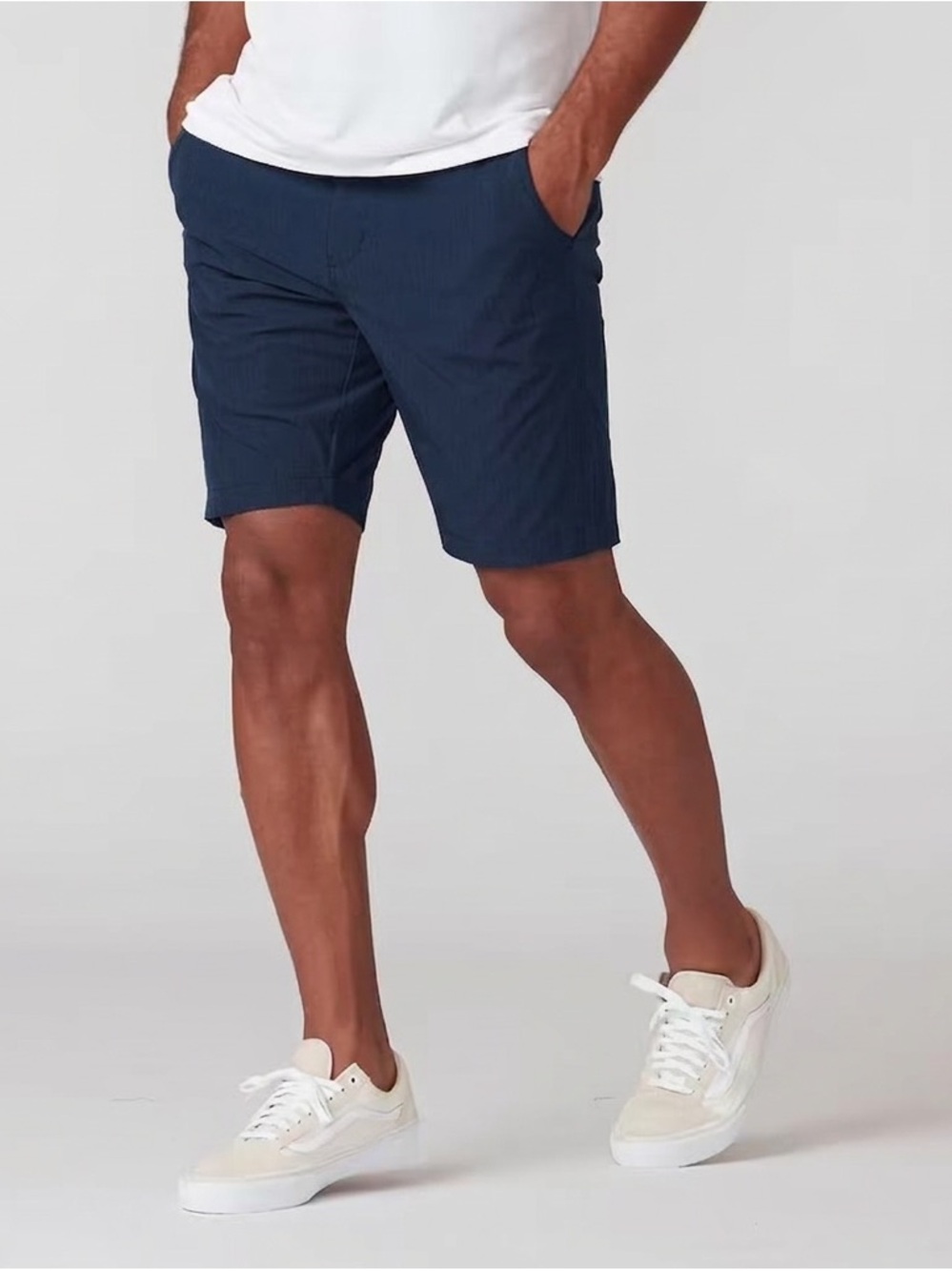 NWT Linksoul Boardwalker Hybrid Men's Navy Performance Stretch Shorts Size 35